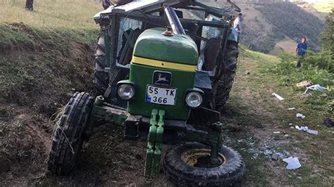 S­a­m­s­u­n­­d­a­ ­t­r­a­k­t­ö­r­ ­d­e­v­r­i­l­d­i­:­ ­1­ ­ö­l­ü­